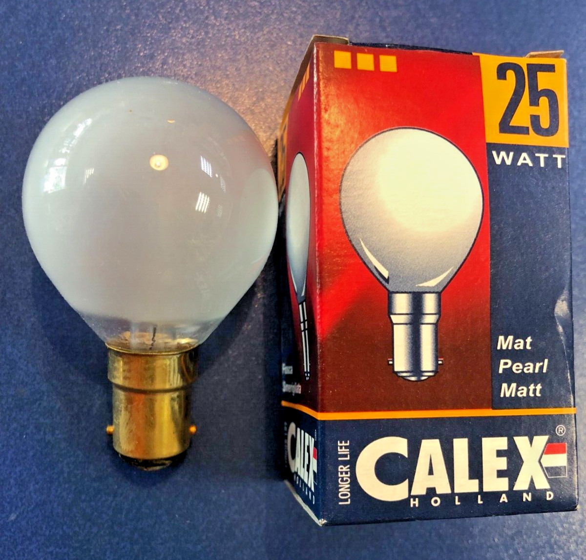 Calex Holland Drop Lamp Incandescent Bulb 25W B15d 240V Matte Dimmable !!!
