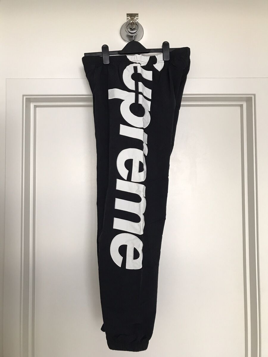 Supreme Spellout Track Pant Black Size Medium Black