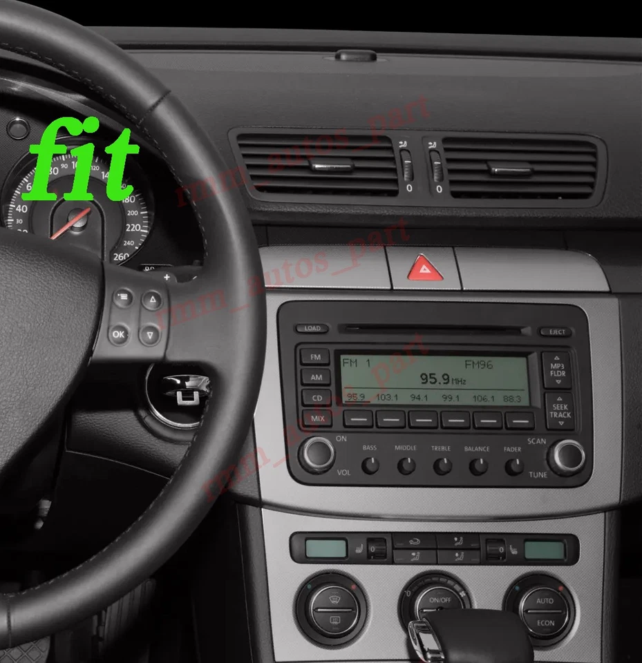 Radio de coche estéreo GPS WiFi 32G para VW Passat 2006-2010 Android 15.0 CarPlay Foto 4 de 4