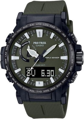 Casio Watch PRW-61Y-3ER Protrek Herren Uhr Armbanduhr Wasserdicht 42 mm grün