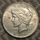 1922 P Peace Dollar VF+ .900 Silver