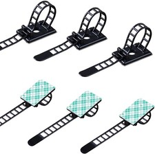 50 Pieces Cable Management Desk Wire Organizer Ties 50 Pieces, Black