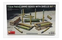 Miniart 35398 1/35 7.5Cm Pak40 Munitionskisten Mit Granaten Set 1