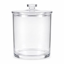 Clear Acrylic Apothecary Jar with Lid Bathroom Storage Container 60oz