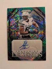 Antonio Gates 2023 Prizm Green Scope Auto /75 Franchise Legends