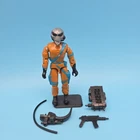 Vintage 1989 GI Joe V1 Frag Viper 3.75" Action Figure With Accesories