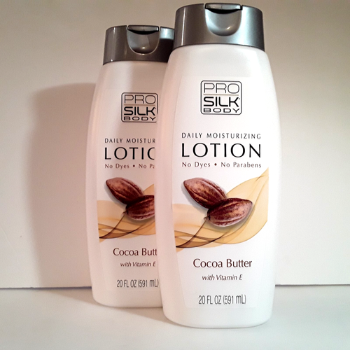 Loión corporal hidratante profesional de seda + manteca de cacao y vitamina E - Lote de 2 - 20 fl oz cada uno - Imagen 2 de 7