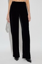 ALEXANDER MCQUEEN VELVET WIDE-LEG TROUSERS IT40/UK8 NEW! Never Worn