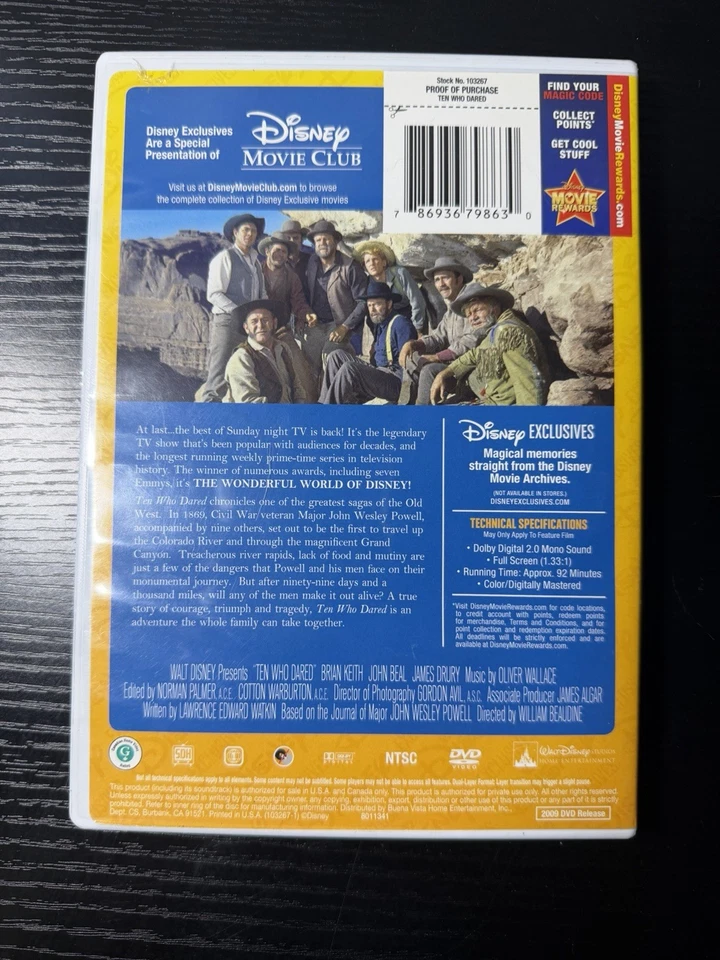 Ten Who Dared DVD - Disney Movie Club Exclusive Rare - Image 2 of 4