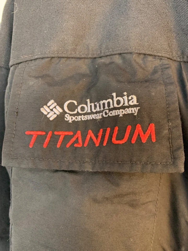 Columbia Titanium Mens Snow Suit Small Black Ski Vintage Winter RBB10720 EUC - Image 3 of 4