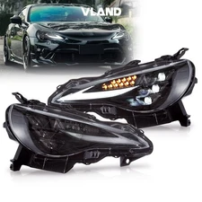 VLAND Full LED 3Projector Headlights For 2012-2020 Toyota 86/Subaru BRZ/FR-S