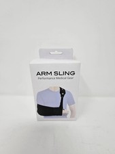 NEW Medical Arm Sling w/ Split Strap Technology Ergonomic Design Black