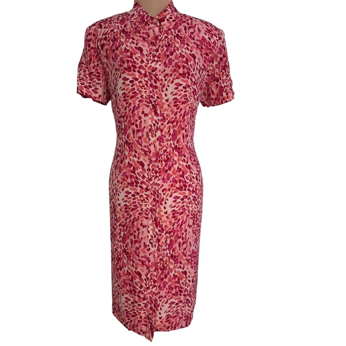 adrianna papell printed shirt dress Adrianna Papell Women's Taffeta Shirt Midi Dress