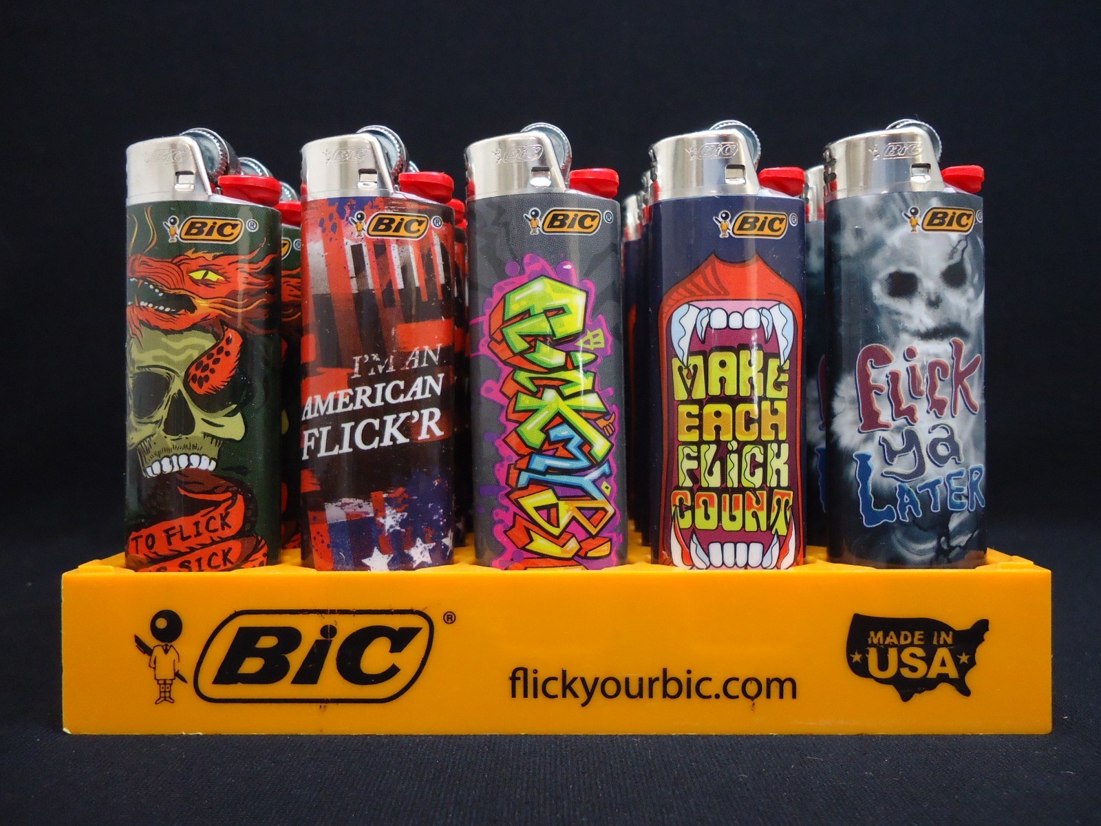 8 Bic Lighters American Flicker Make Each Flick Count Flick Ya Later Flick Chill