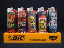 8 Bic Lighters American Flicker Make Each Flick Count Flick Ya Later Flick Chill