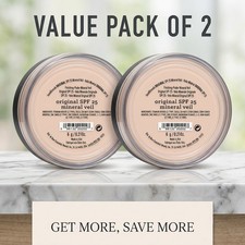 bareMinerals Original SPF 25 Mineral Veil Loose Finishing Powder 6g 2 Pack New