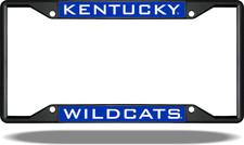 Kentucky Uk Wildcats Black License Plate Frame