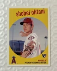 Shoehei Ohtani 2018 Topps Archives 1959 Design #50 Pitching Pose Rookie Card