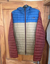 The North Face Men's Hooded Colourblock Puffer Jacket Zip Polyester L/G