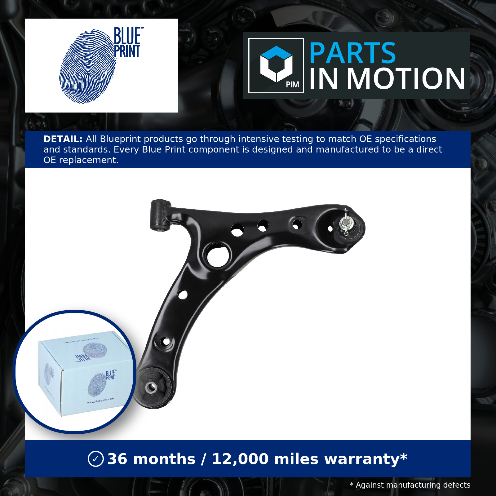 Wishbone / Suspension Arm fits TOYOTA AVENSIS VERSO ACM20 2.0 Front Right 1AZ-FE