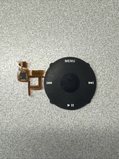 iPod Classic Black Click Wheel / Center Button Flex Blue Rubber Spacers Bumper