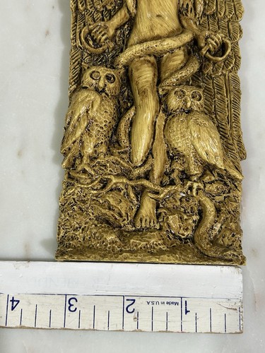 Ishtar Resin Statue Mesopotamian Pegan Feminine Goddess Fertility Owl READ - Picture 7 of 15