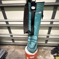 Jones Classic Teal Black Golf Carry Bag 6-Way Divider Nylon Shoulder Strap Zip