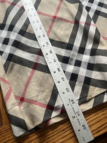 Burberry Beige Checked Cotton Half Placket Tunic Small Classic Plaid Women’s - Picture 14 of 14