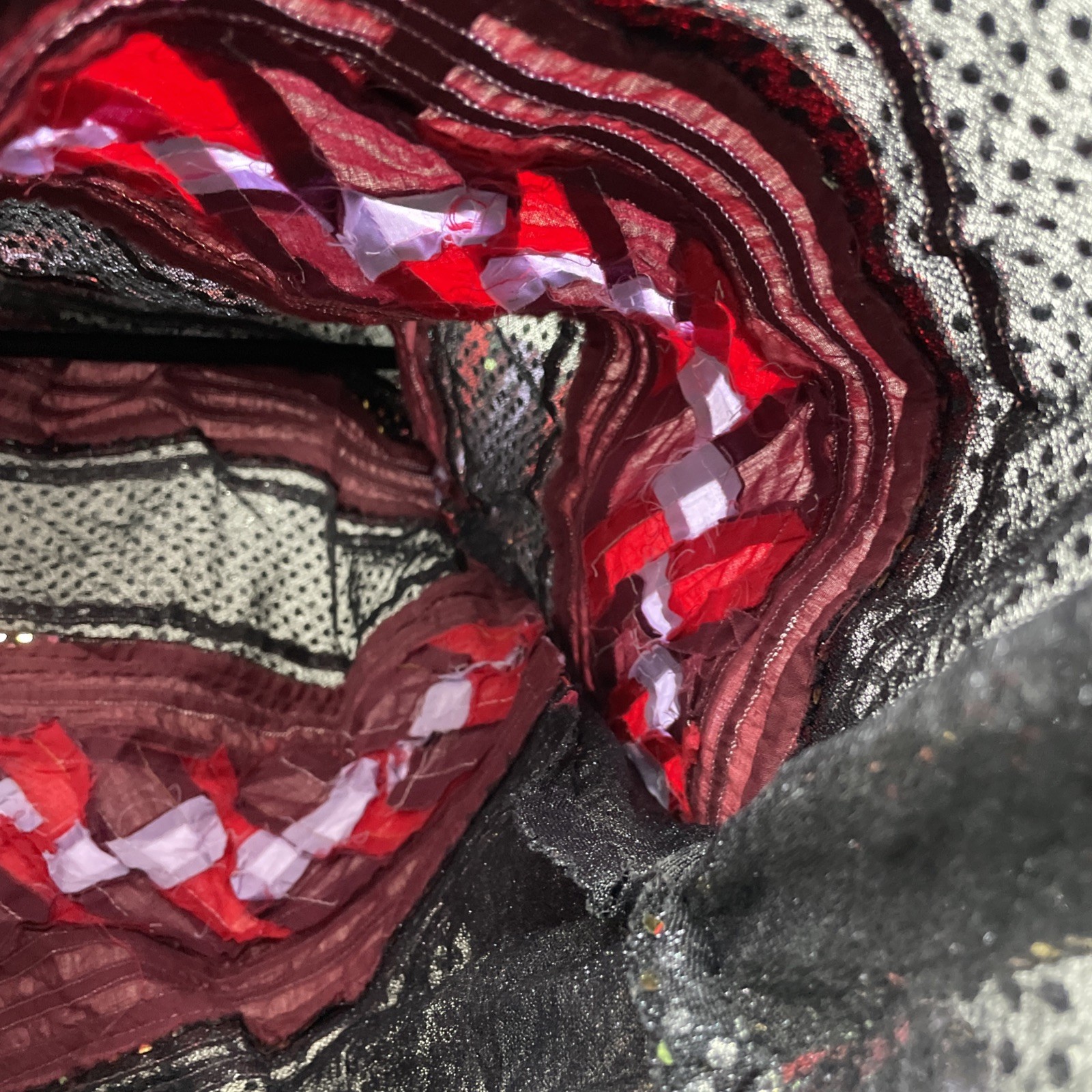 Handmade Iridescent Sequined Patchwork Pullover T… - image 18