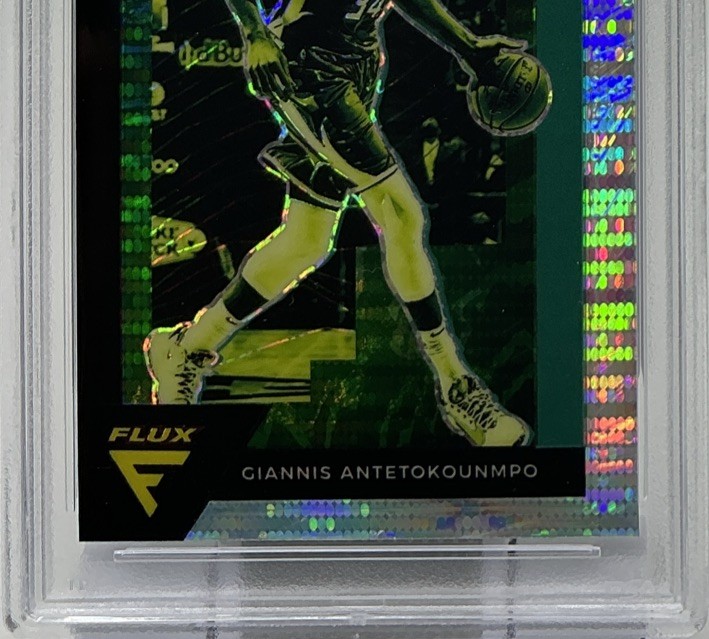 Giannis Antetokounmpo PSA 10 - 2020 Panini Flux ‘Pulsar Prizm’ -Bucks, Dominant view 3