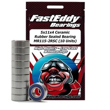 5x11x4 Ceramic Rubber Sealed Bearing MR115-2RSC 10 Units