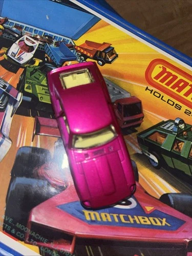 Lesney Matchbox SF #67 Datsun 280Z 2+2, magenta body, flat black base, yellow in