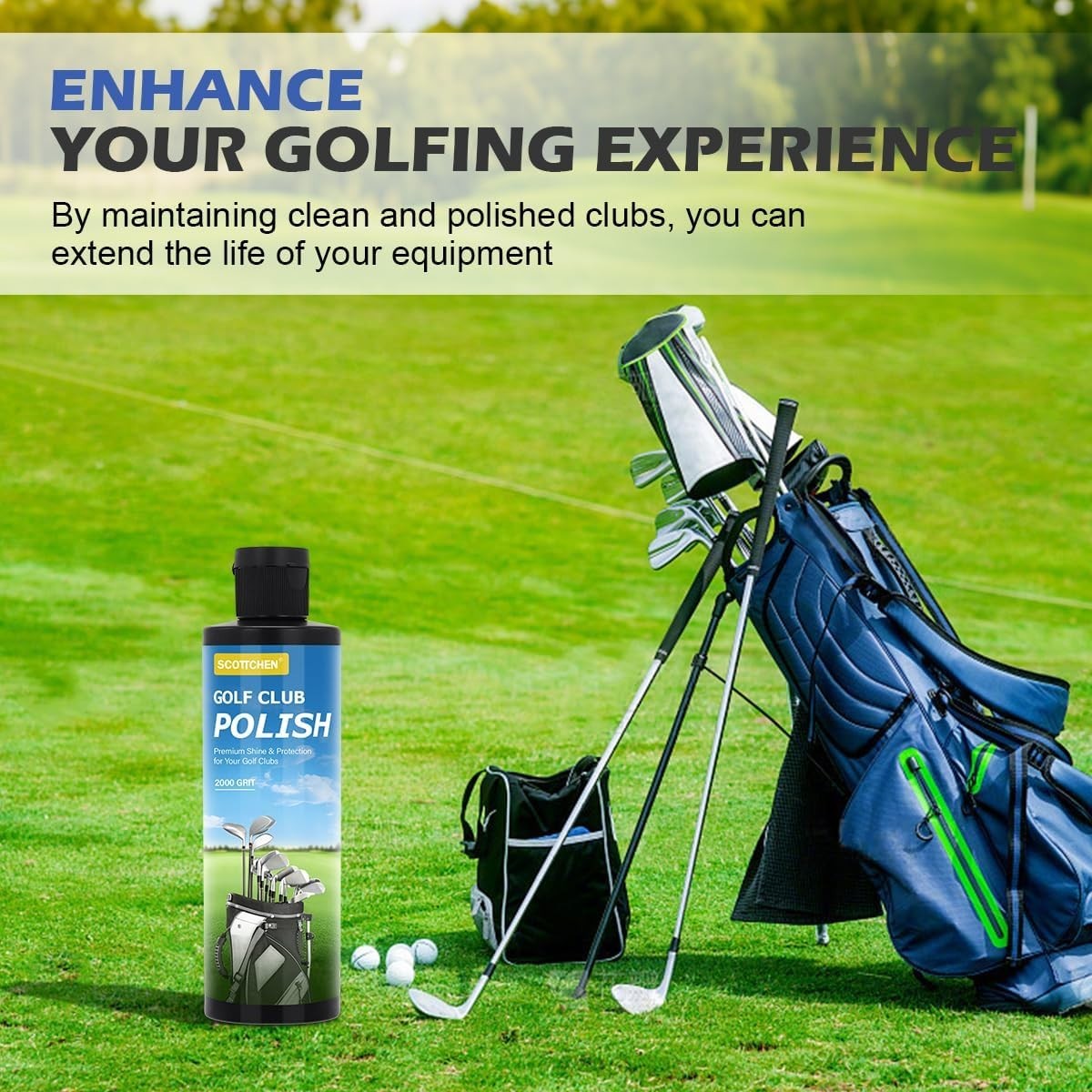 Golf Club Cleaner and Polisher Deep Cleaning Spray and Rust Remover for Irons We