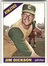 1966 Topps #201 Jim Dickson Excellent
