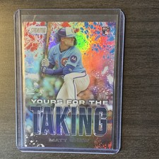 Topps 2025 Stadium Club Matt Shaw RC Yours for the Taking Insert #YK-3 Cubs MLB