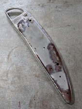 Sedia da barbiere vintage KOKEN President mano sinistra metallo bracciolo base piastra