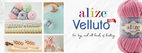 ALIZE VELLUTO Wolle Chenille Garn chunky samtig viele Farben 100g XL Farben - Bild 3 von 39