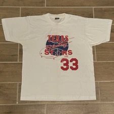 Vintage Texas Shooting Stars AAU Basketball #33 Single-Stitch Jersey T-Shirt XL