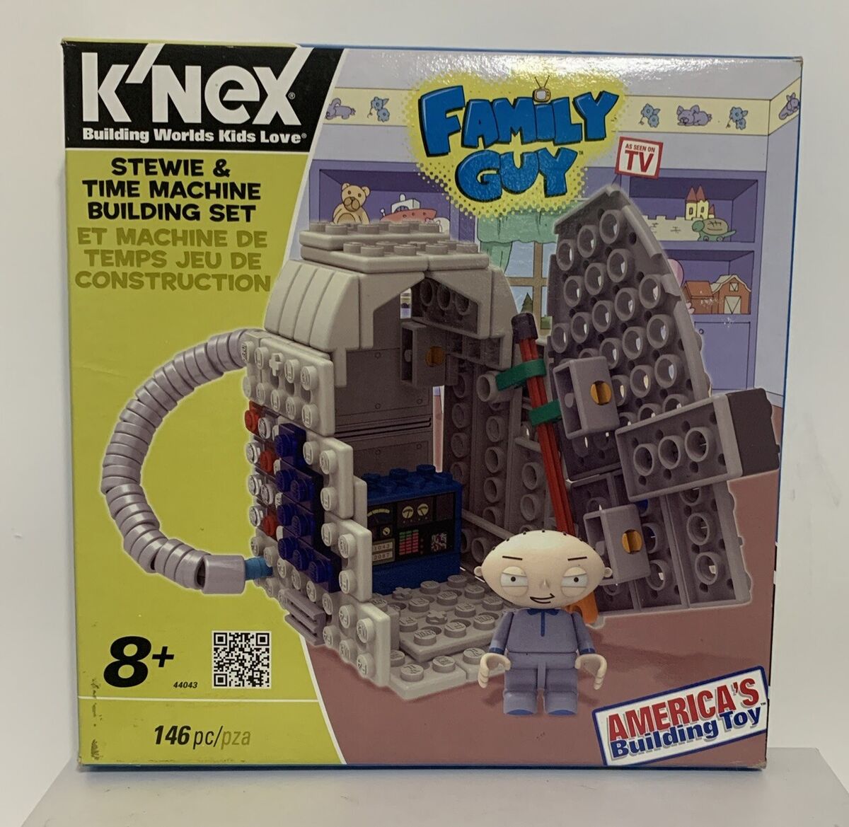 K'Nex Family Guy Stewie & Time Machine Building Set 146 pcs