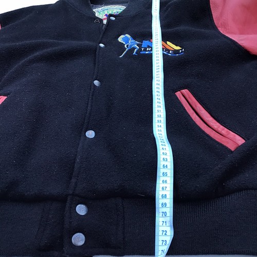 TRIPLE M VINTAGE 90s Radio Varsity Style Bomber Jacket Size XL. - Picture 8 of 15