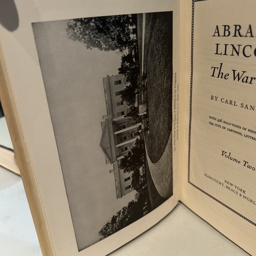 1939 Abraham Lincoln The War Years by Carl Sandburg Four-Volume Set - Picture 8 of 22