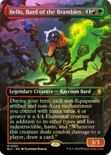 MTG FOIL Bello, Bard of the Brambles Borderless  - Bloomburrow Commander #001