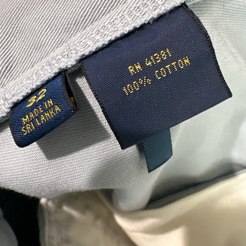 Pantalones Cortos Chinos Polo Ralph Lauren Calce Clásico 9" Nuevo con Etiquetas - Azul - Para Hombre Talla 32 - Imagen 7 de 9
