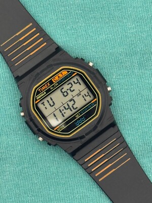 1996 Vintage Timex C.A.T. Men's Digital Watch - New battery - No Chime - READ!