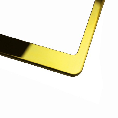 Gold Chrome License Plate Frame CHARGER Laser Etched Metal Screw Cap - Bild 3 von 8