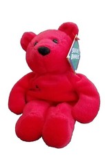 Collectable Salvino's Bammers Red Plush Bear Opening Day Nomar Garciaparra 5