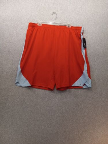 NEW Xersion XL Mens Basketball Sweat Shorts Red Drawstring Pocket Quick Dri - Picture 2 of 6