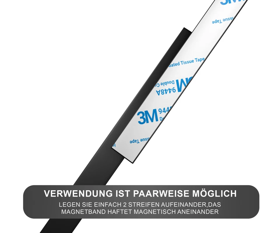 Magnetband selbstklebend | Magnetstreifen für Präsentation, Whiteboard, Karten - Bild 2 von 4