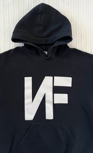 NF Sudadera con Capucha SM 19” X 23” Negra Música Real Rapero Hip Hop Nathan Feuerstein Para Hombres - Imagen 2 de 10