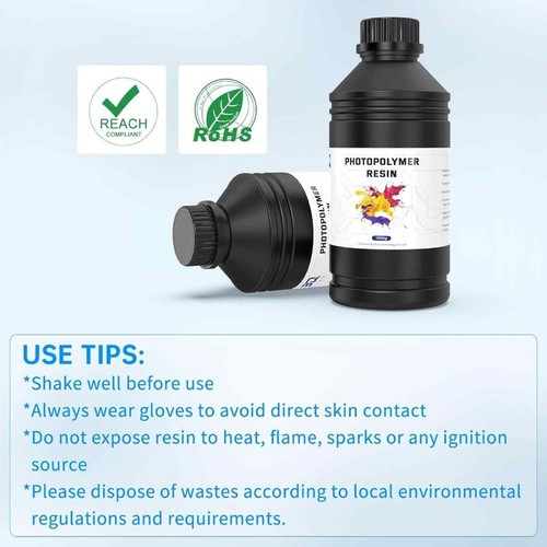 BIQU Tenacious Resin 3D Printer Resin, Fast Curing UV Photopolymer Resin - Picture 6 of 7